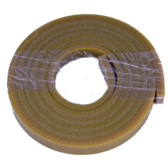 Golyótároló Polyurethan gumibetét, barna, 8x16mm, 2,2méter