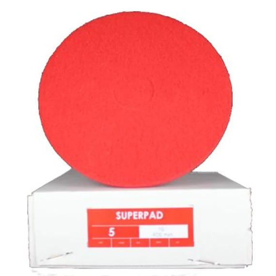 SUPER PAD, Tekepálya tisztító és polírozókorong német, piros, 20 mm, vastag